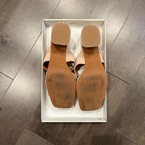 Julia Leather heeled 2 strap sandal - Picture 3 of 7